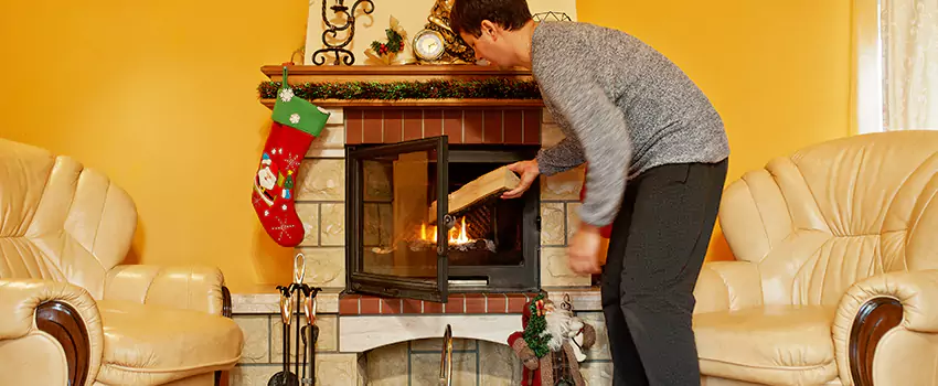 Rusted Metal Fireplace Restoration in Westfield, New Jersey